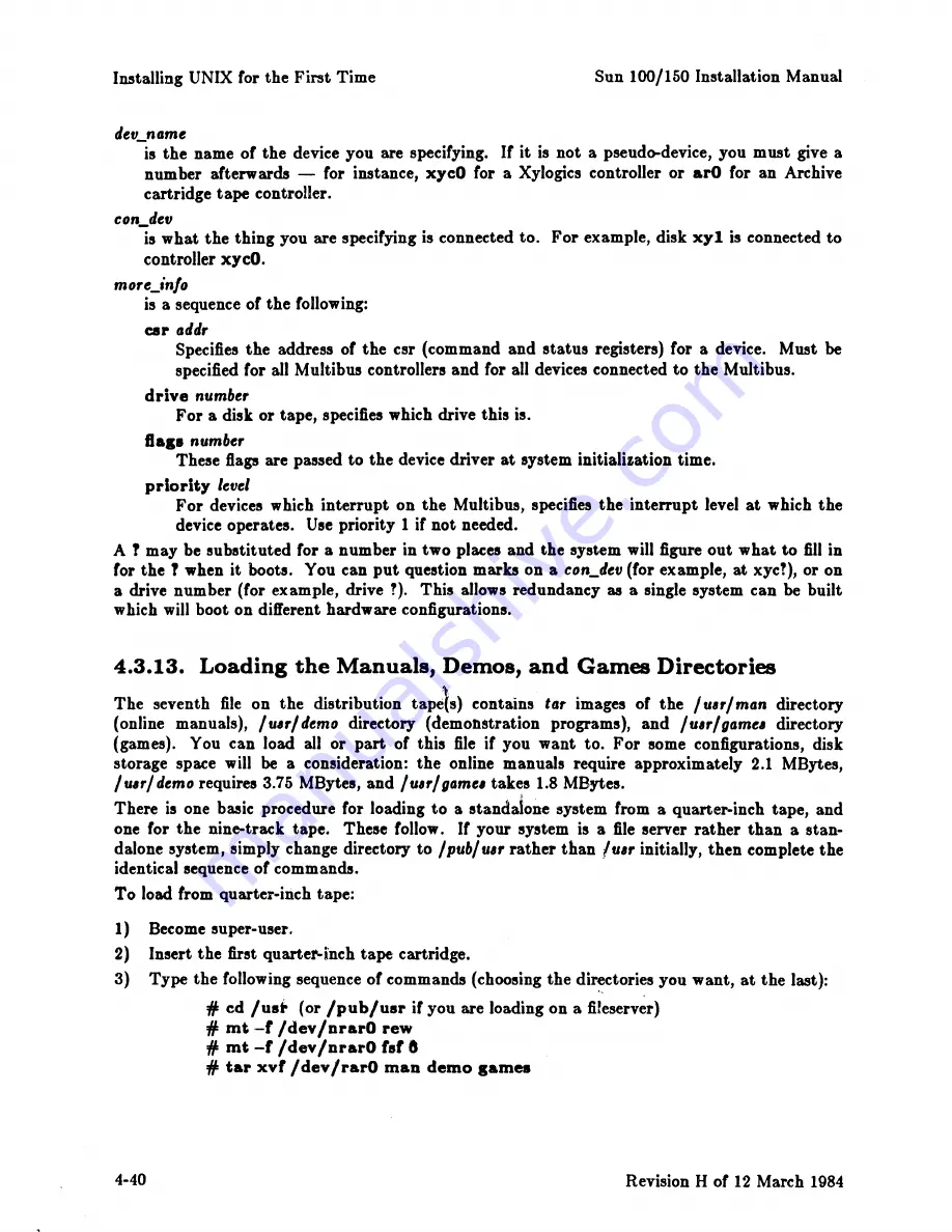 Sun Microsystems Workstation 100U System Manager'S Manual Download Page 80