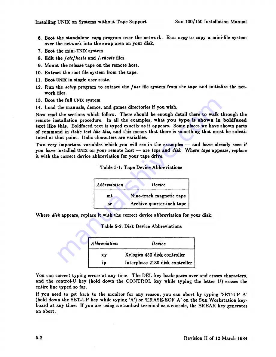 Sun Microsystems Workstation 100U System Manager'S Manual Download Page 83