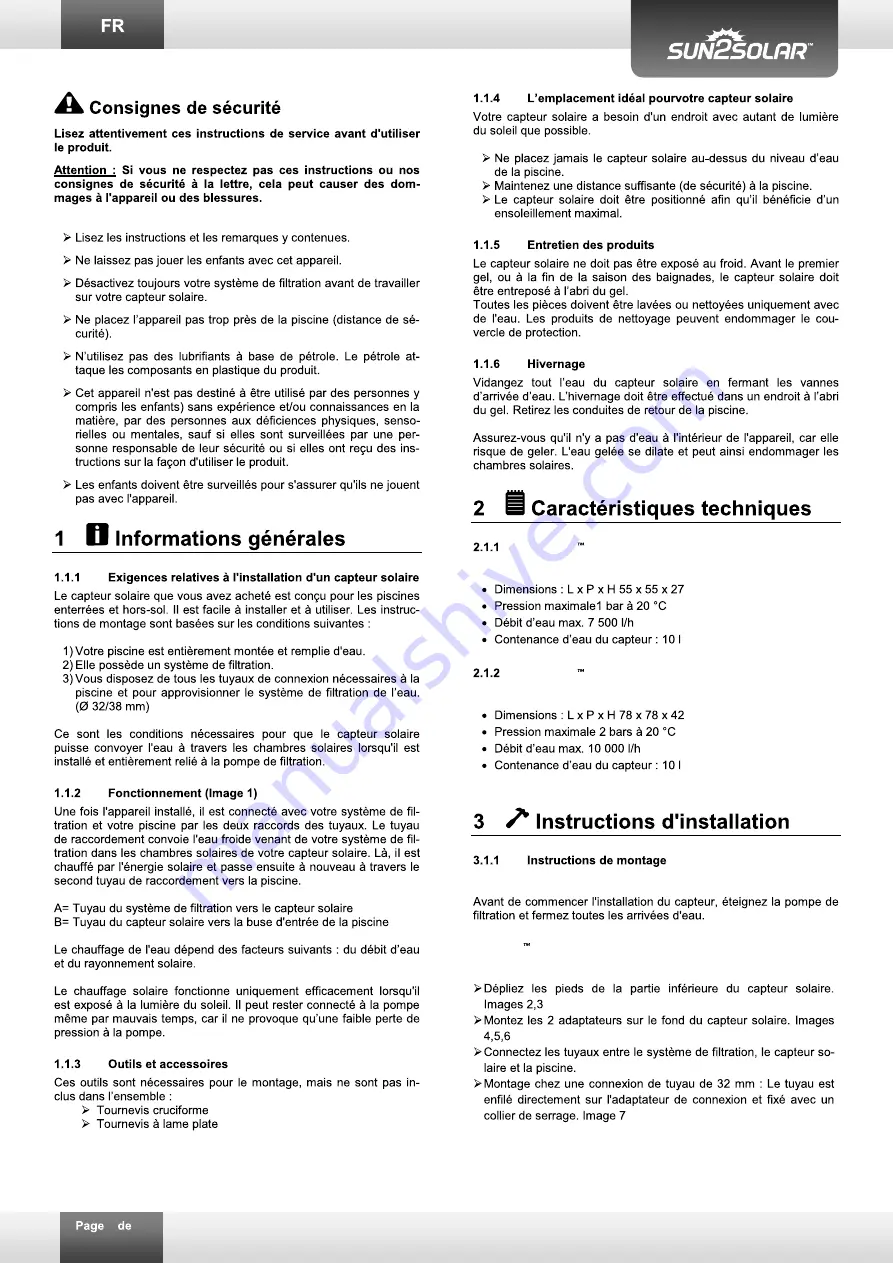 Sun2Solar MLR-T91-SD01 Instruction Manual Download Page 4