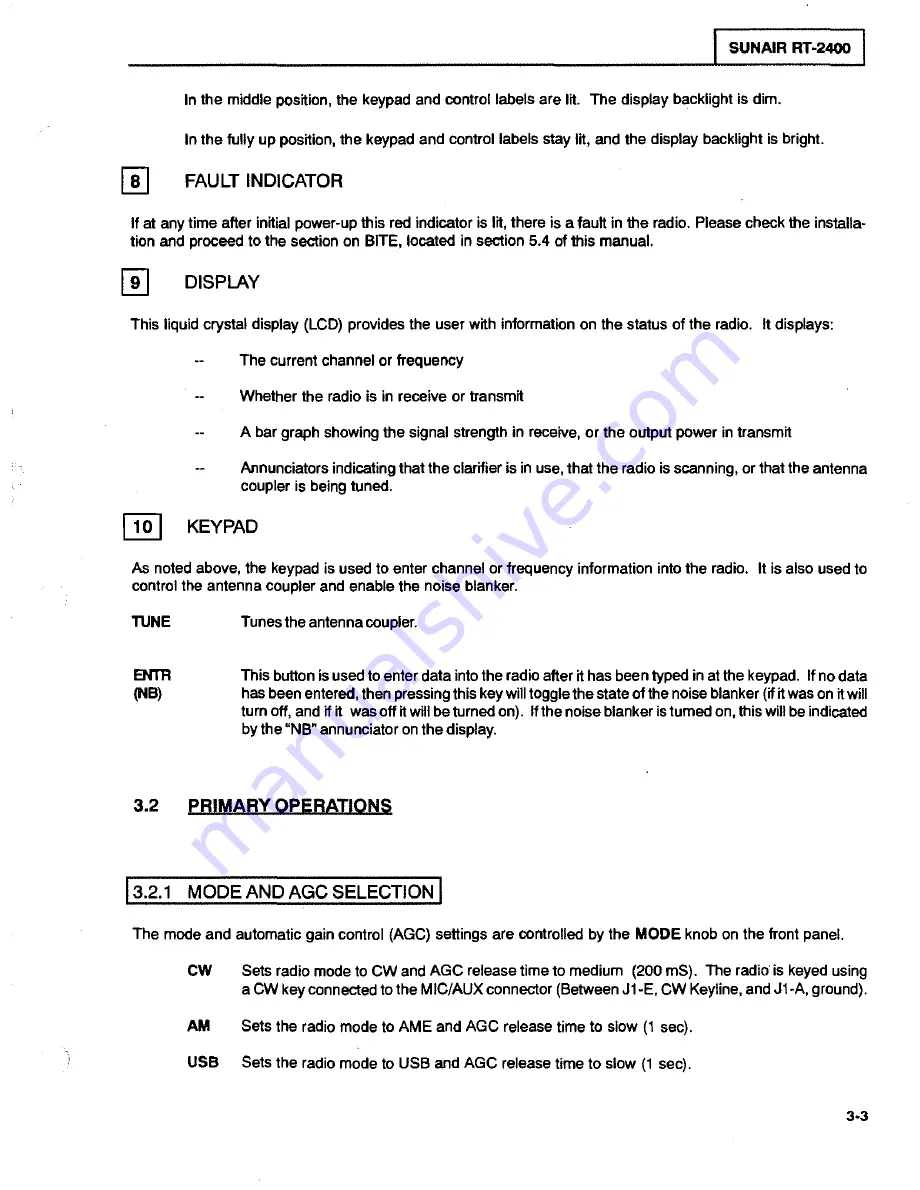 sunair ASB-850 Operation And Maintenance Manual Download Page 229