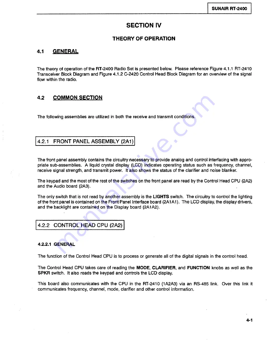 sunair ASB-850 Operation And Maintenance Manual Download Page 233