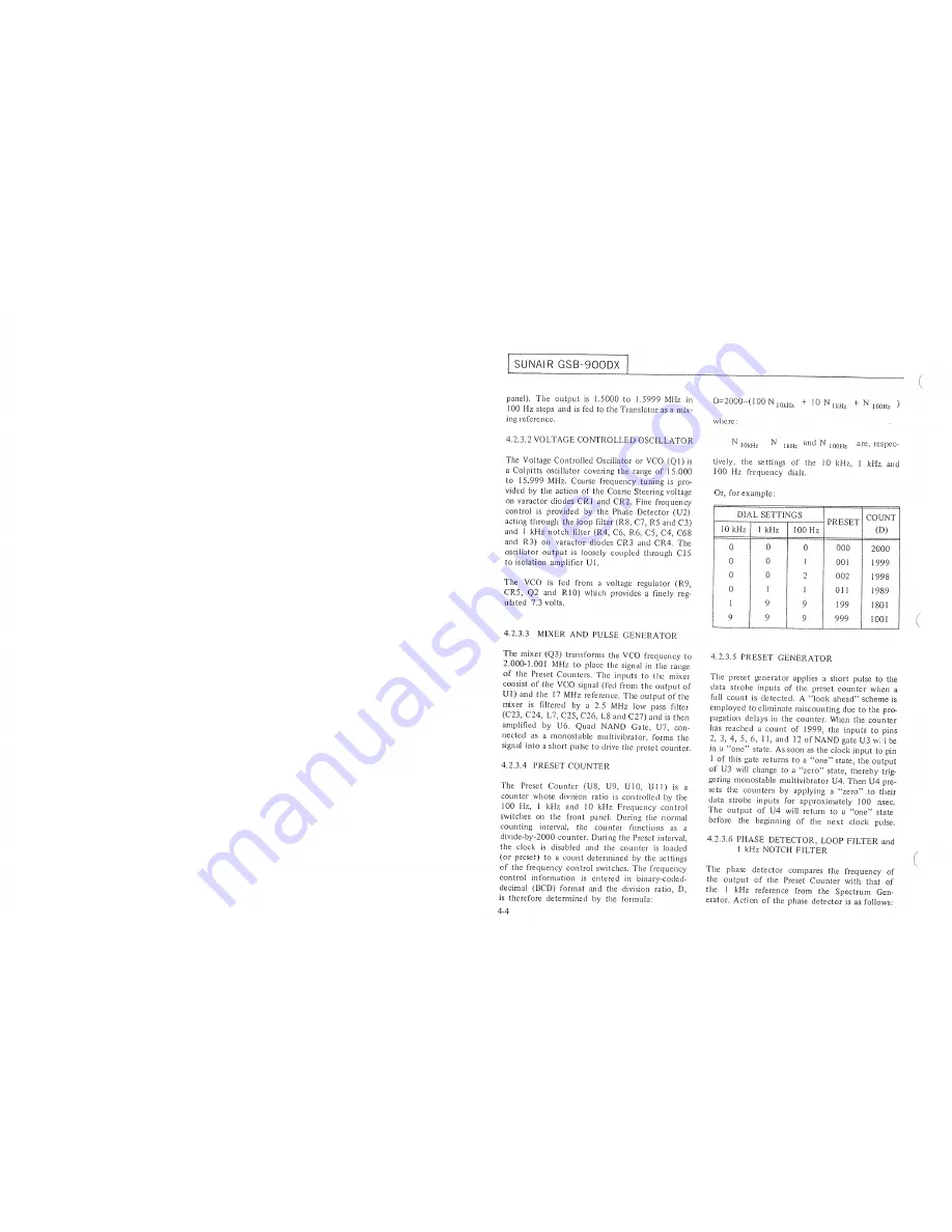 sunair gsb-900 dx Operation And Maintenance Manual Download Page 46