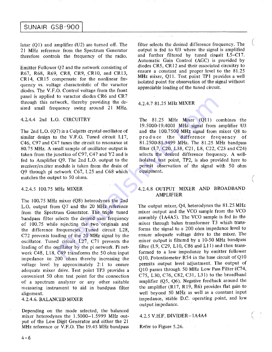 sunair GSB-900 Operation And Maintenance Manual Download Page 56