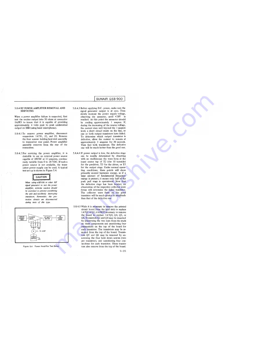 sunair GSB-900 Operation And Maintenance Manual Download Page 127