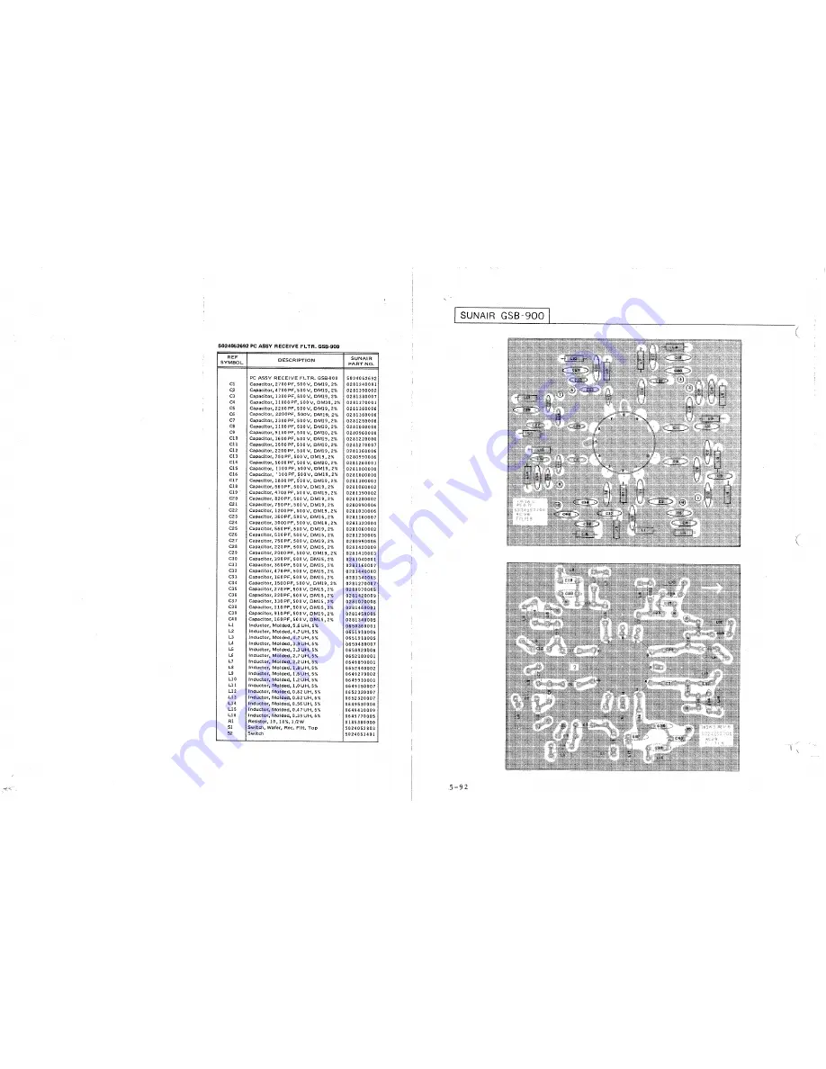 sunair GSB-900 Operation And Maintenance Manual Download Page 202