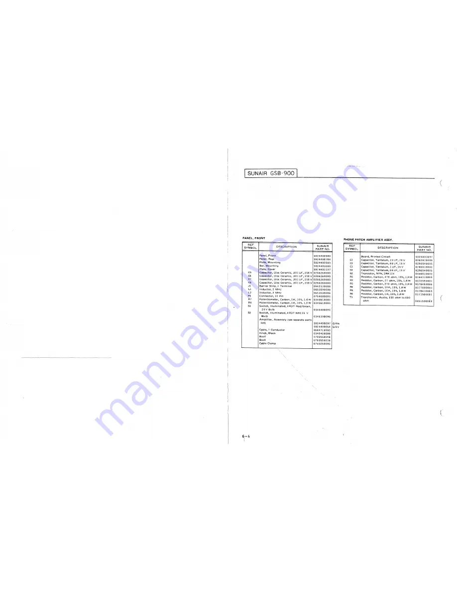 sunair GSB-900 Operation And Maintenance Manual Download Page 210