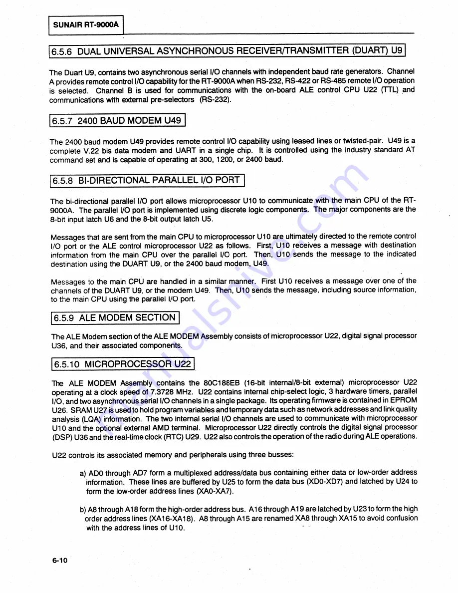 sunair RT-9000C Operation And Maintenance Manual Download Page 198