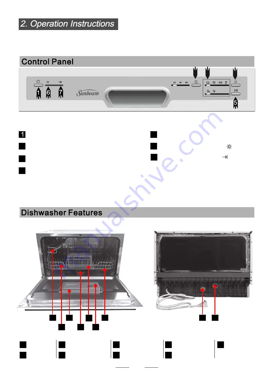 Sunbeam DWSB3607BB Скачать руководство пользователя страница 4