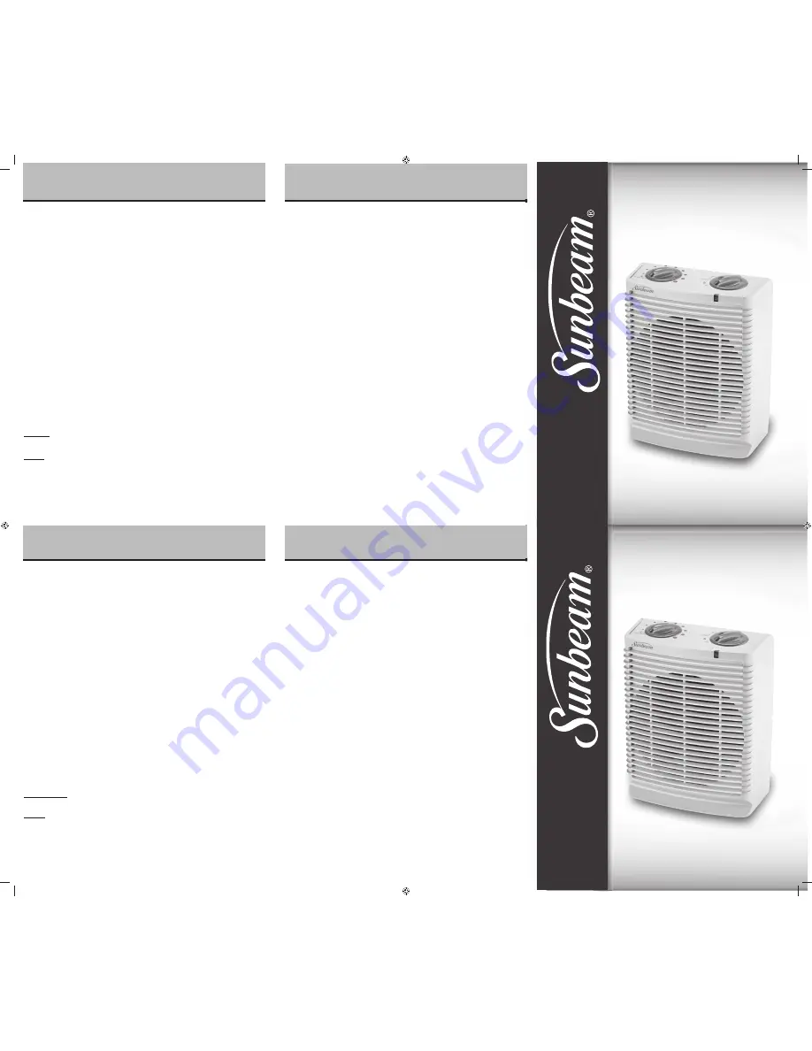 Sunbeam SFH111 Instruction Download Page 1