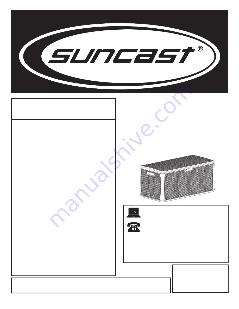 Suncast BMDB134004 Owner'S Manual Download Page 1