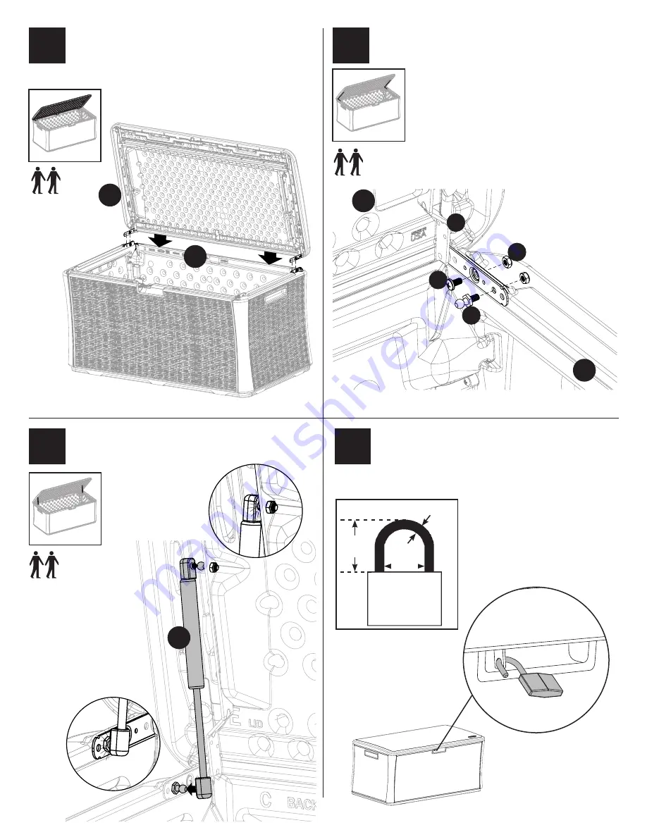 Suncast BMDB134004 Owner'S Manual Download Page 16