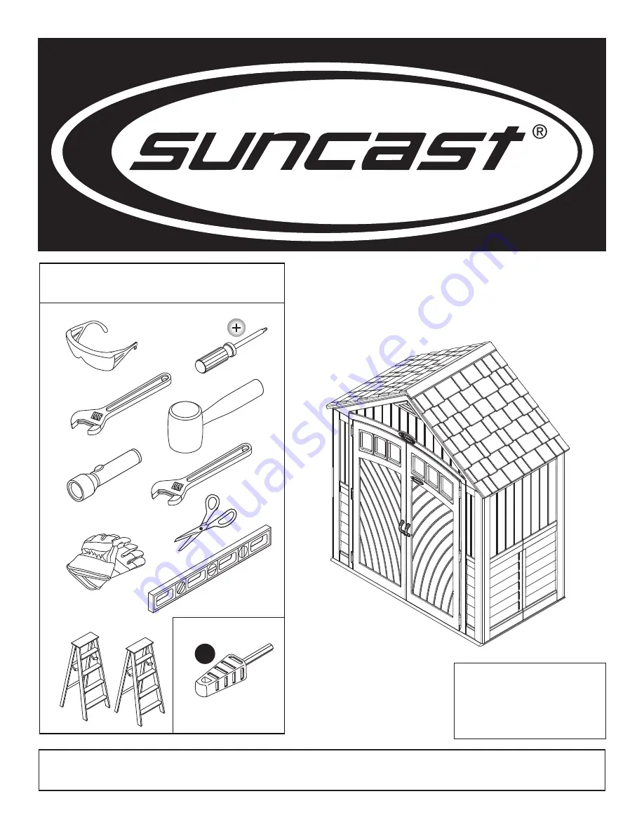 Suncast Covington BMS7425 Скачать руководство пользователя страница 1