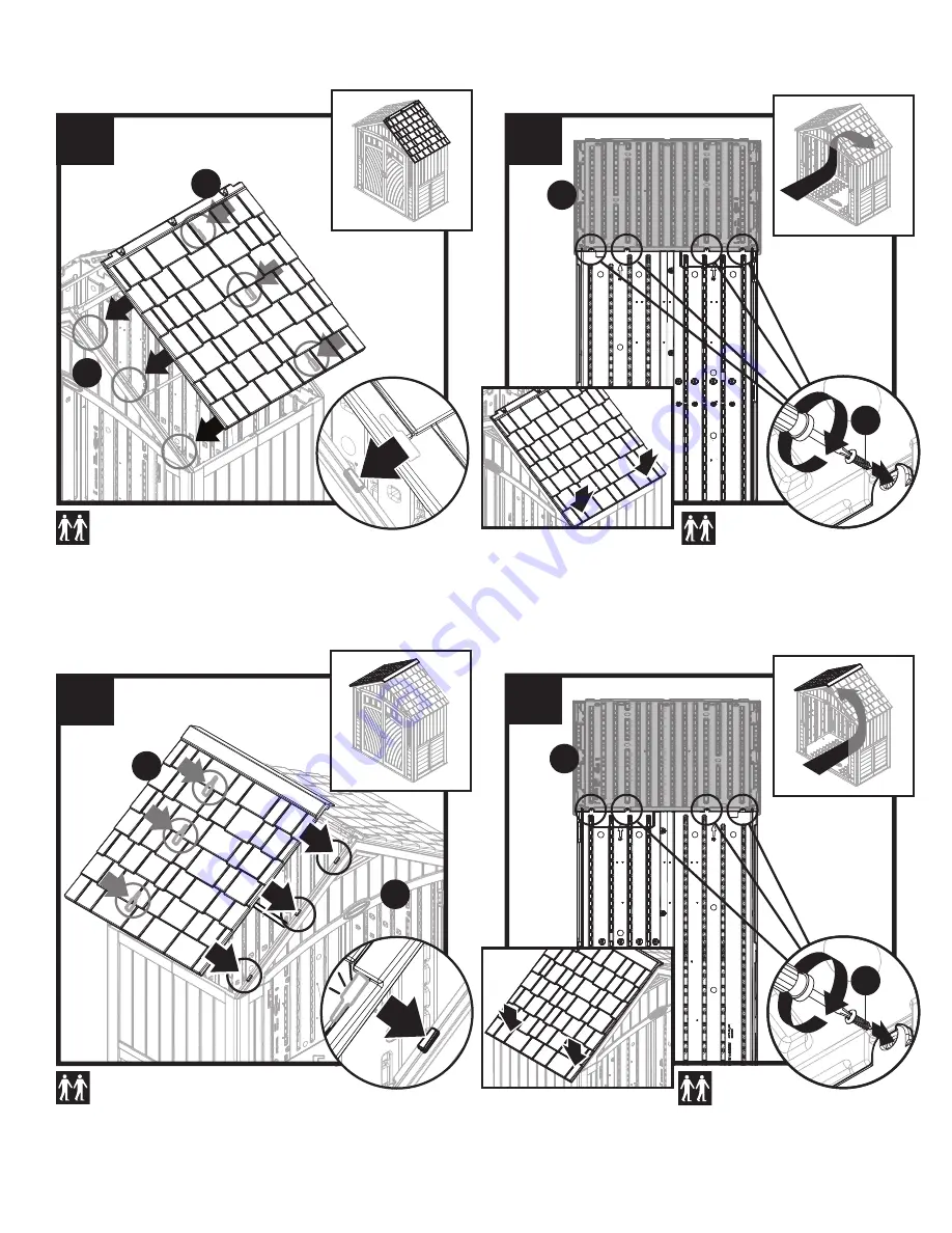 Suncast Covington BMS7425 Assembly Instructions Manual Download Page 21