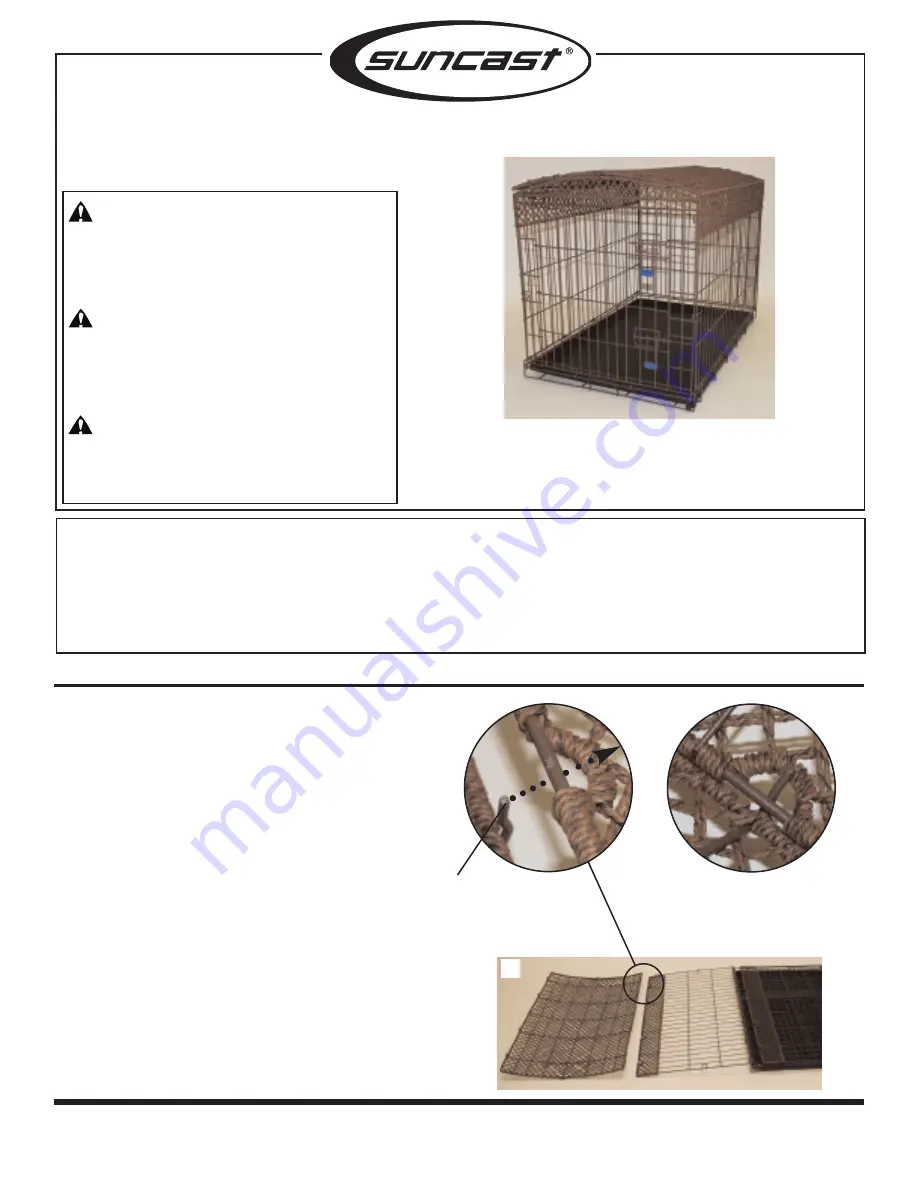 Suncast DCW13624 Owner'S Manual Download Page 1