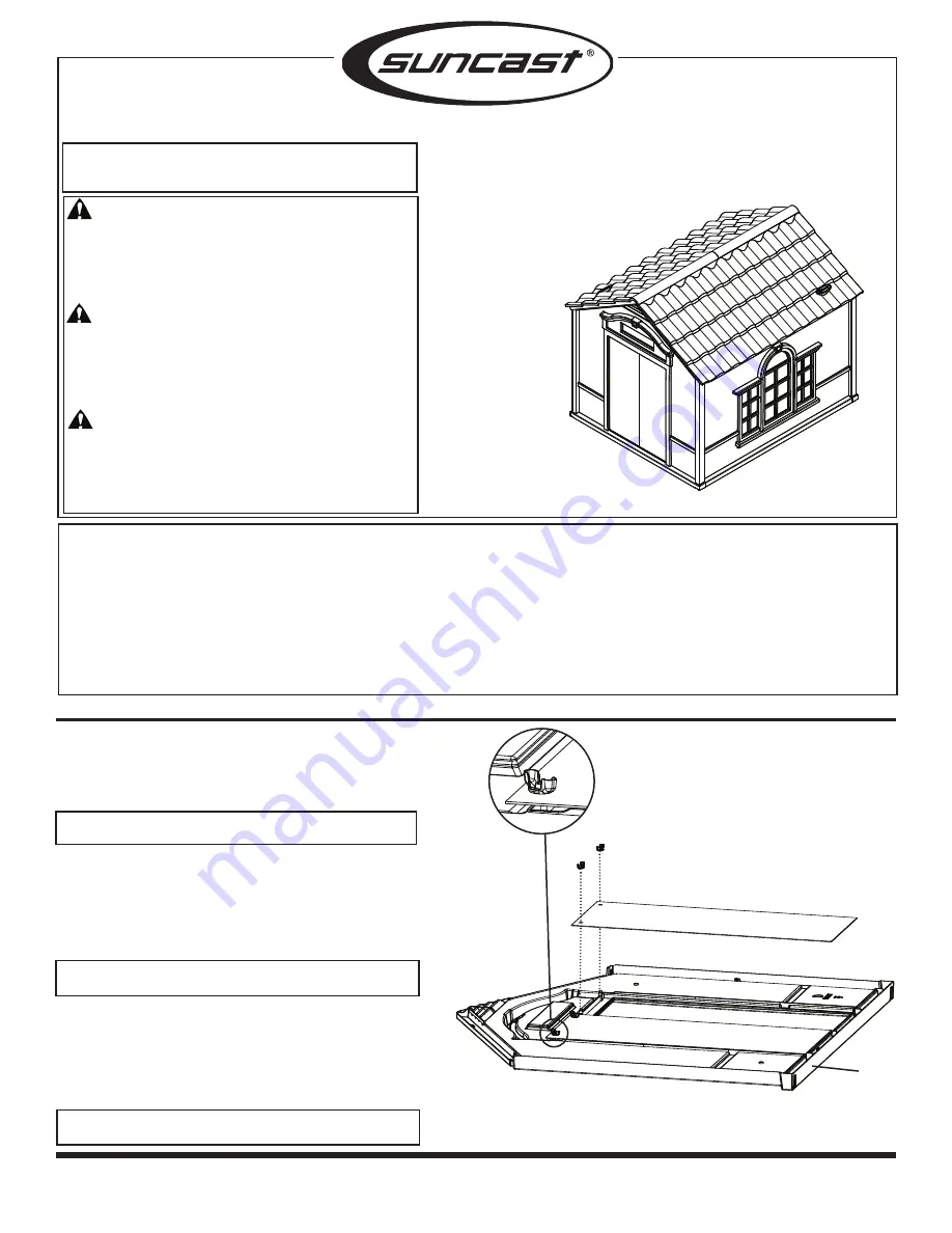 Suncast DH350 Owner'S Manual Download Page 1