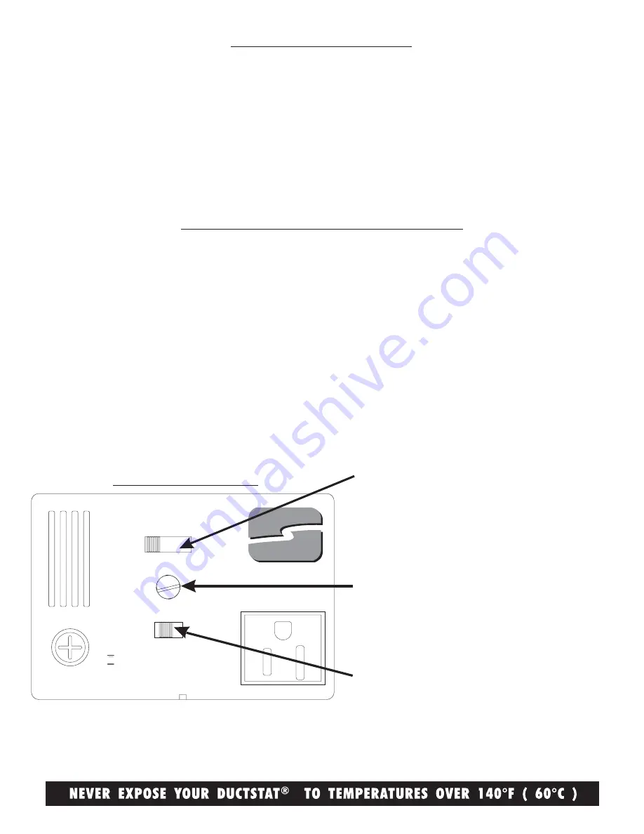 Suncourt DuctStat DS100 Скачать руководство пользователя страница 2