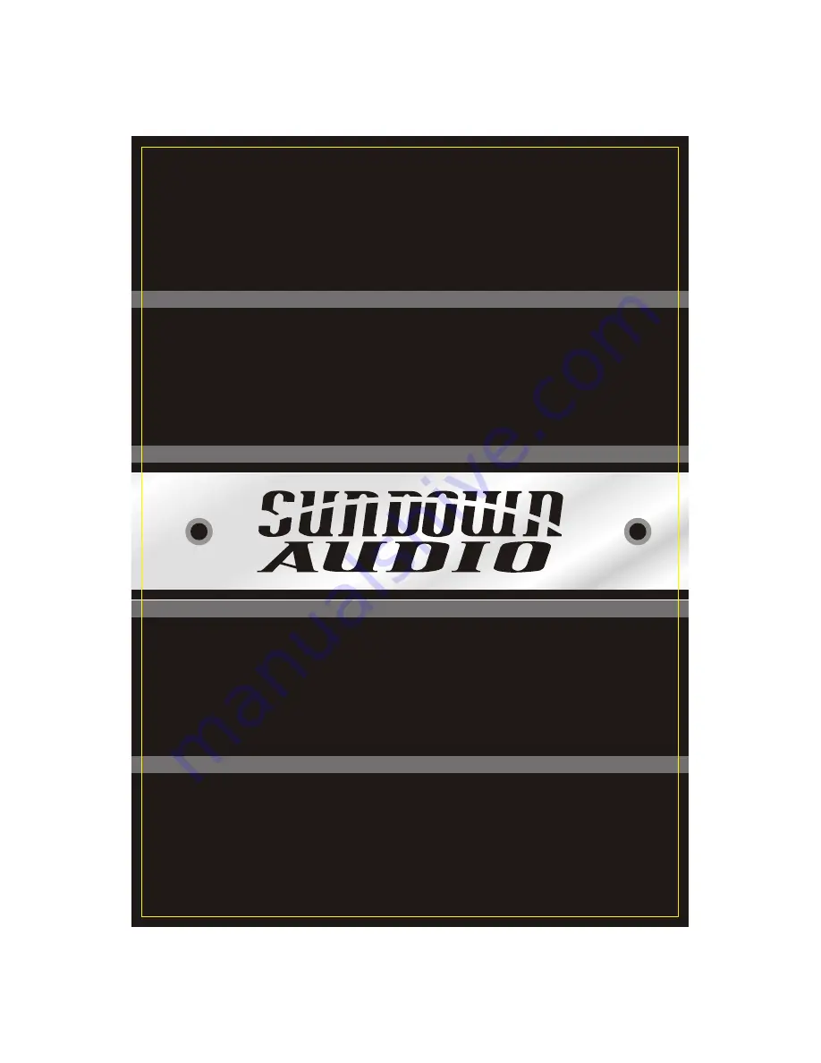 Sundown Audio SAX-100.2 Owner'S Manual Download Page 12