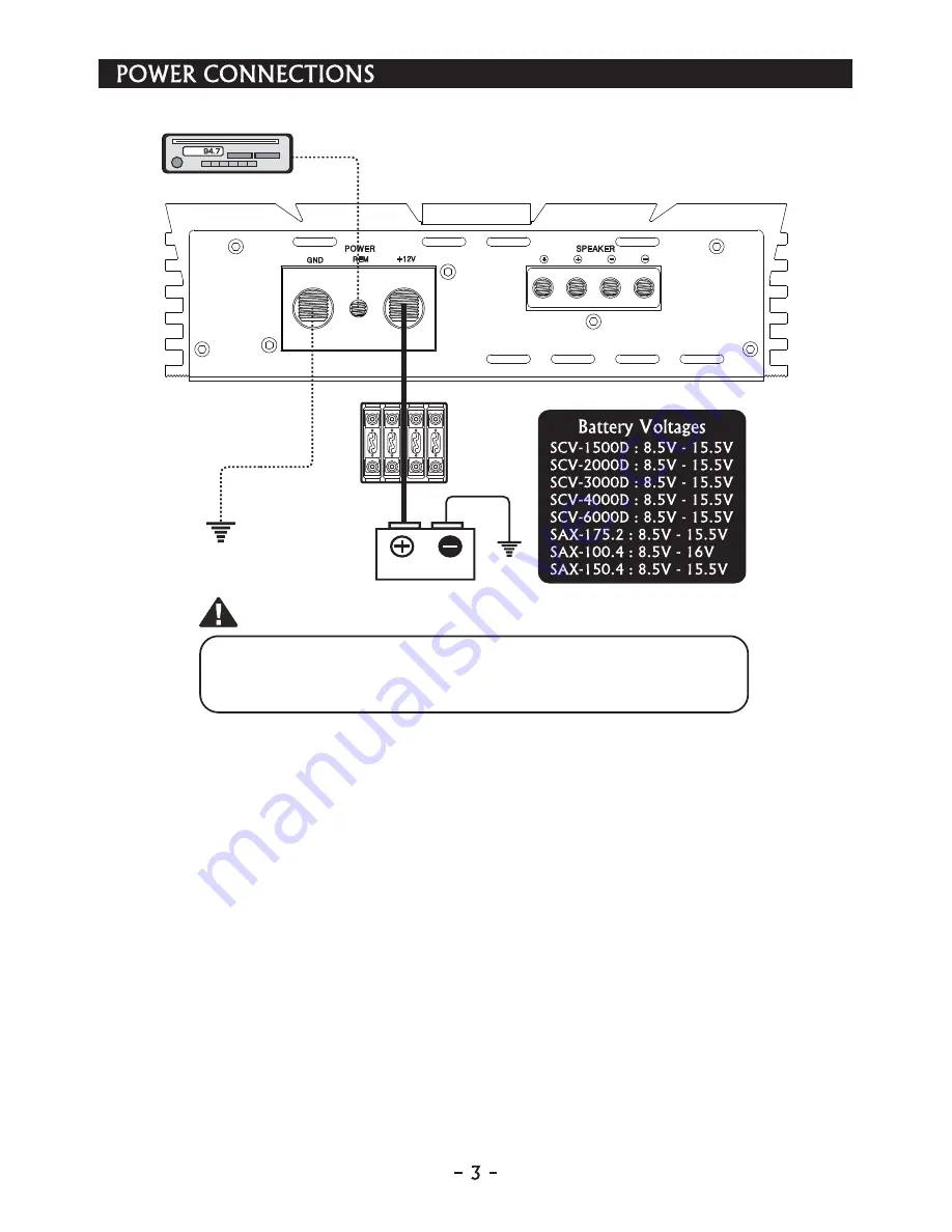 Sundown Audio SAX-100.4 Скачать руководство пользователя страница 4