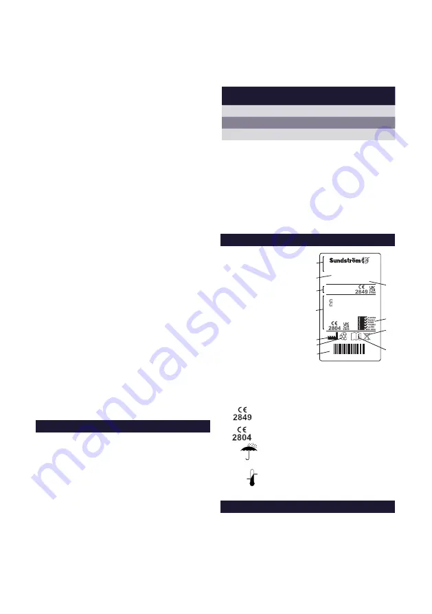 Sundstrom SR 500 EX User Instruction Download Page 106