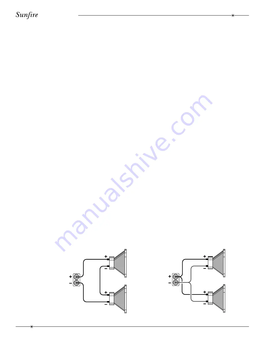 Sunfire cinema grand Series II User Manual Download Page 20