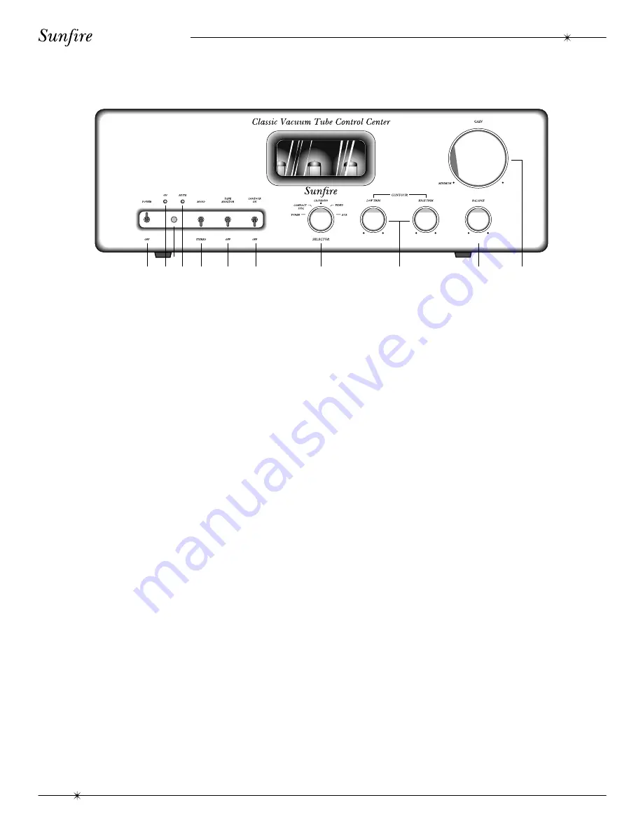 Sunfire Classic Vacuum Tube Preamplifier User Manual Download Page 6