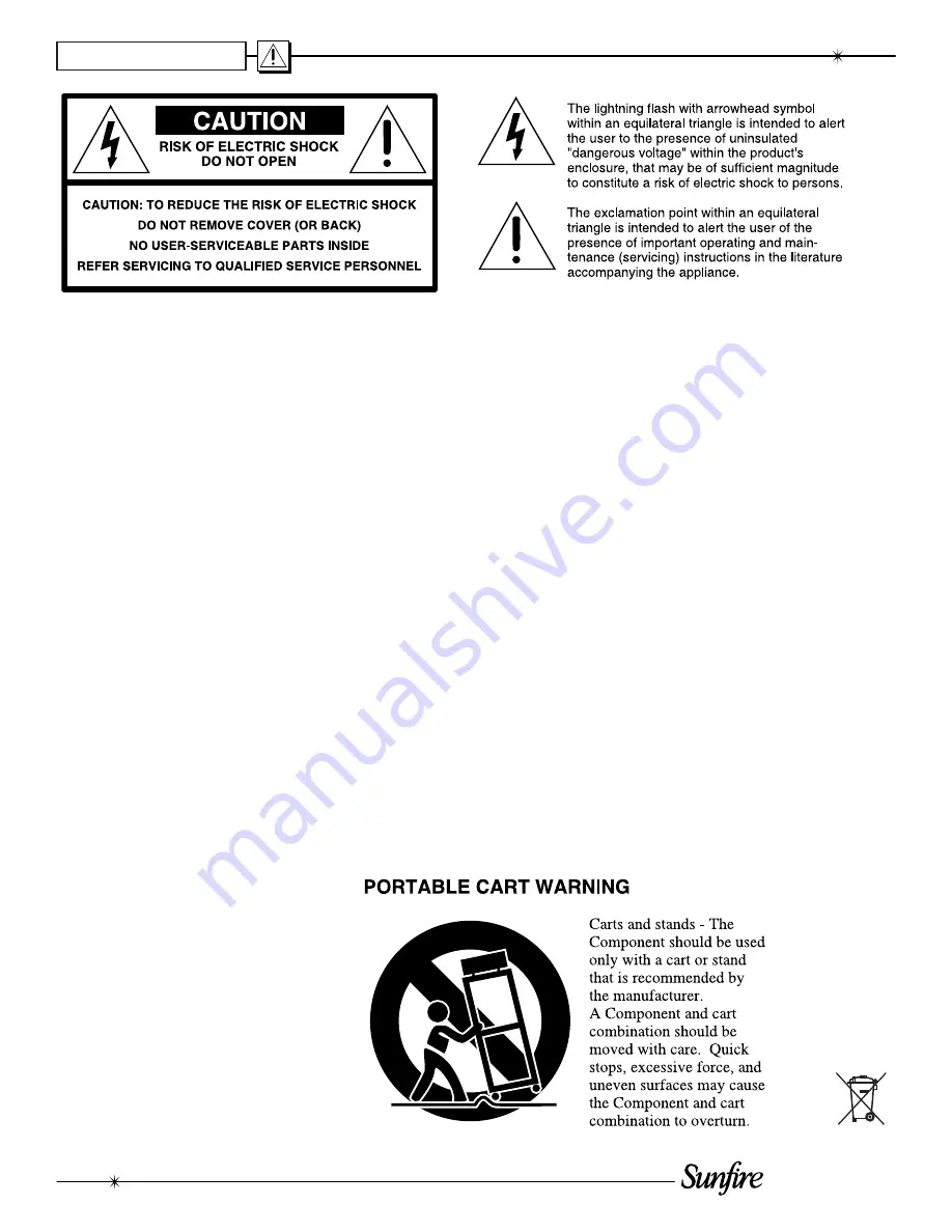 Sunfire TGA-7200 User Manual Download Page 2