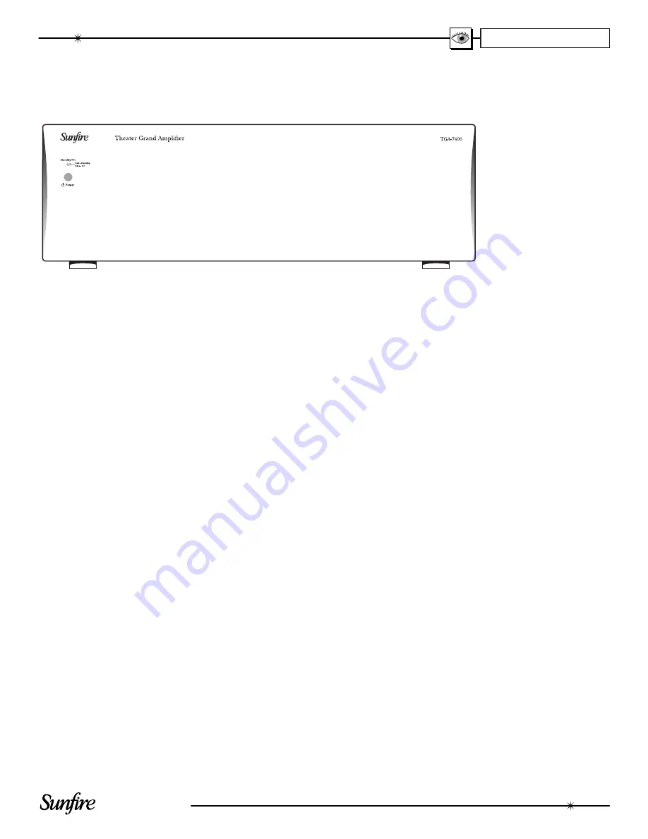 Sunfire TGA-7200 User Manual Download Page 7