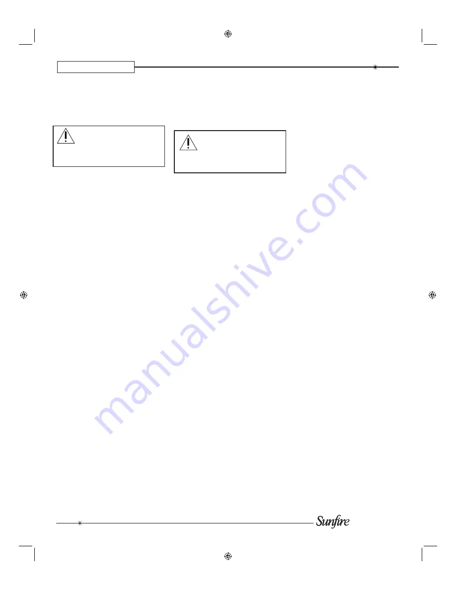 Sunfire TGR-401 User Manual Download Page 14