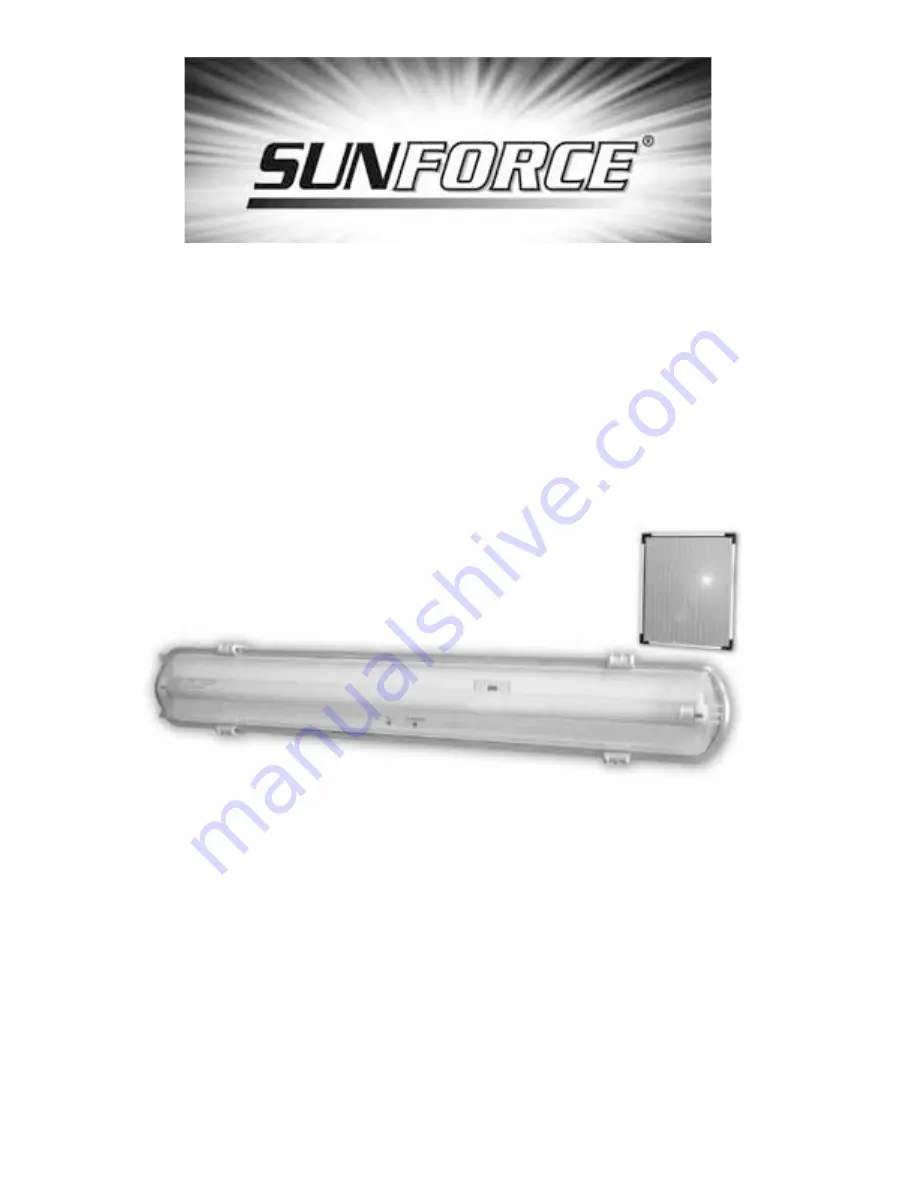 Sunforce SOLAR INDUSTRIAL GARAGE LIGHT User Manual Download Page 1