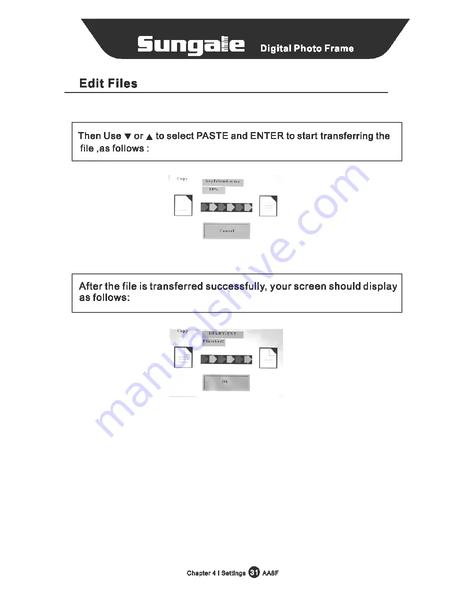 Sungale AA8F User Manual Download Page 33