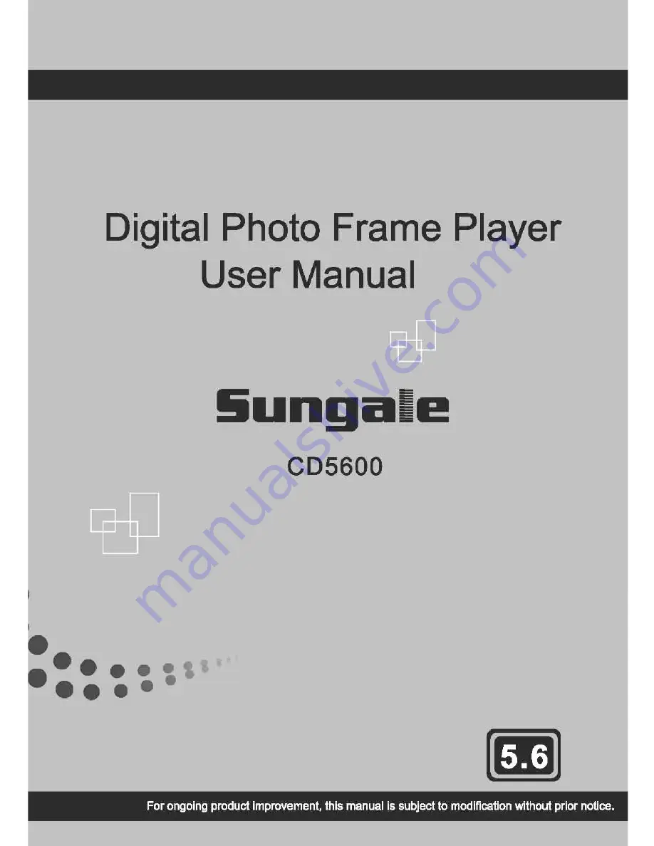 Sungale CD5600 User Manual Download Page 1