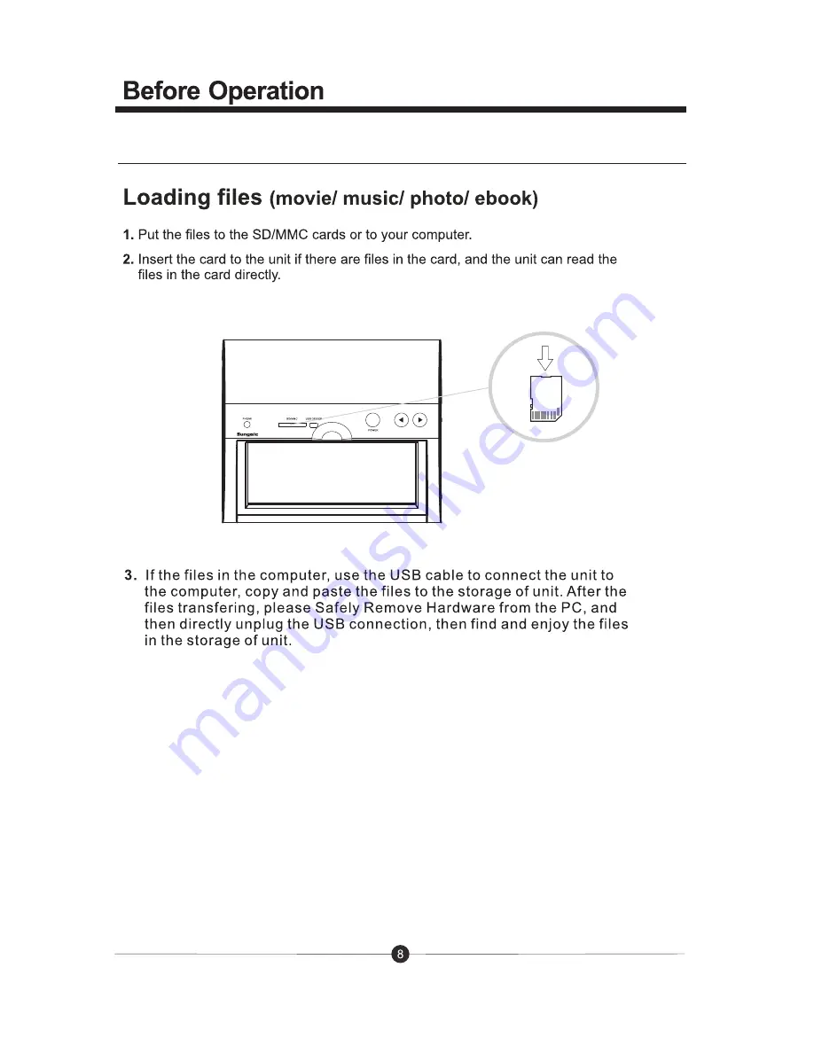 Sungale Cyberus ID801WT User Manual Download Page 9