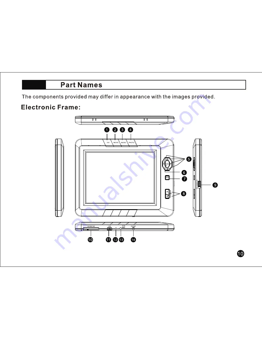 Sungale DIGITAL PHOTO ALBUM CD500A Скачать руководство пользователя страница 11