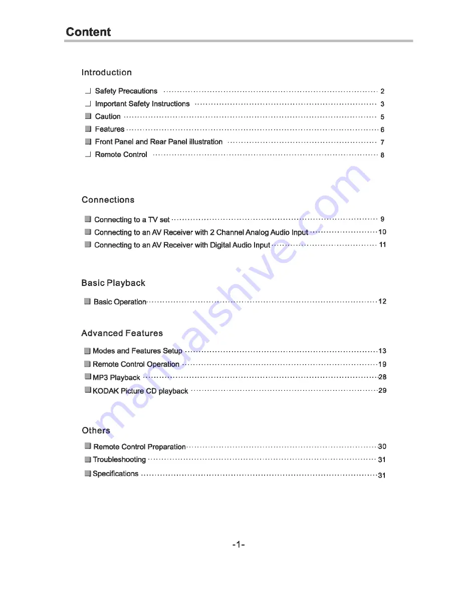 Sungale HTS-2006 User Manual Download Page 2