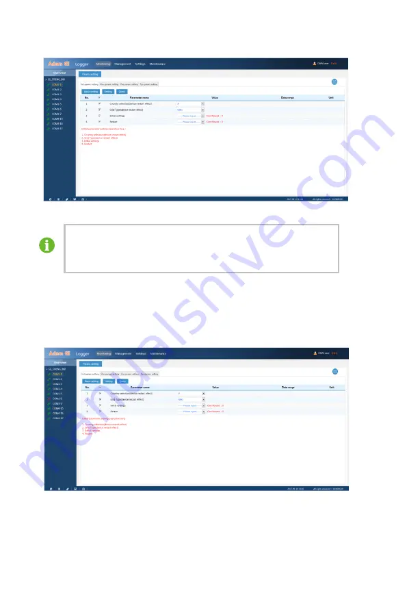 Sungrow Logger 3000 User Manual Download Page 34