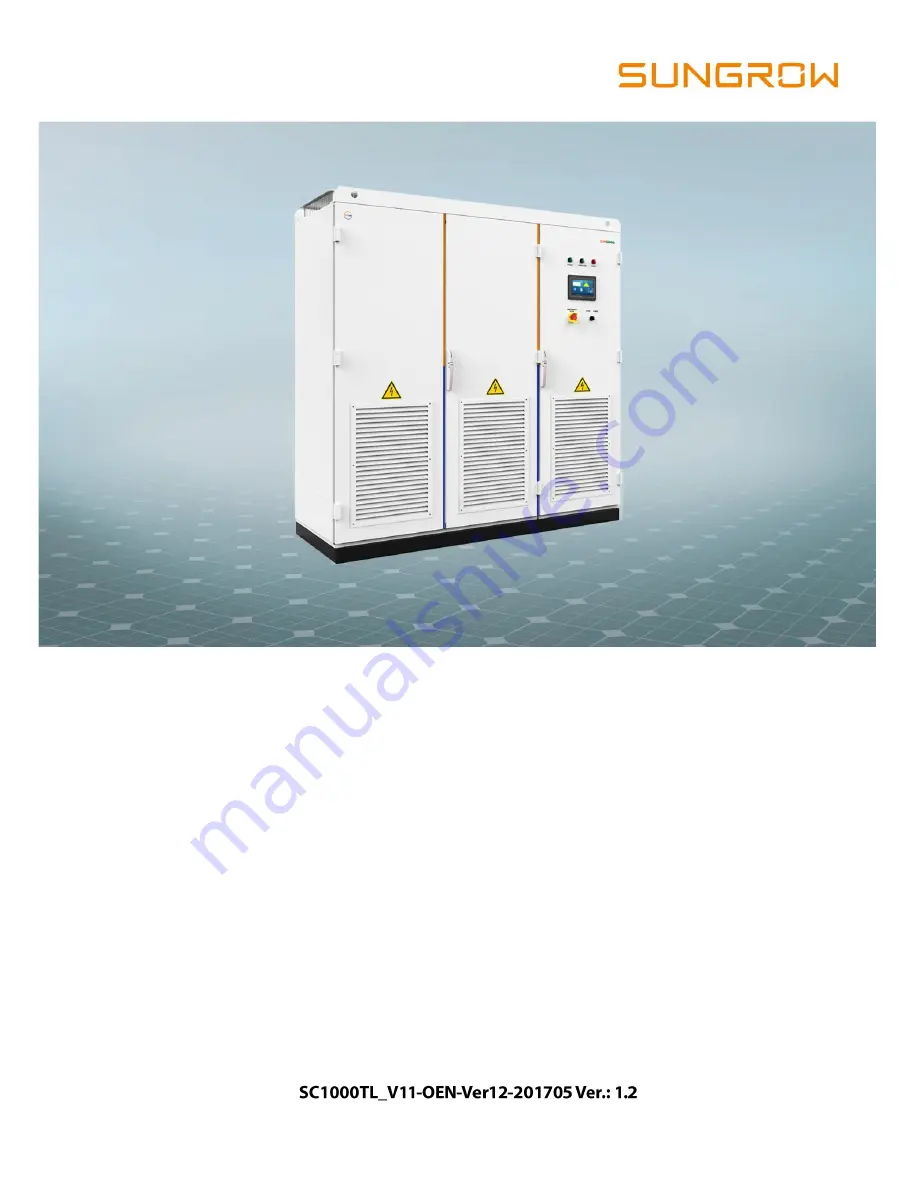 Sungrow SC1000TL Operation Manual Download Page 1