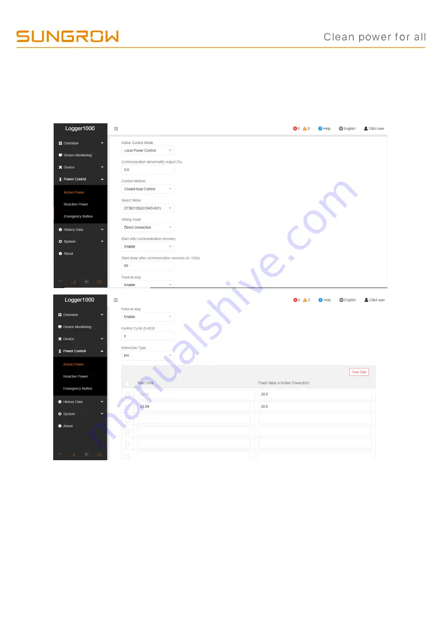 Sungrow SG10KTL-MT Quick Manual Download Page 12