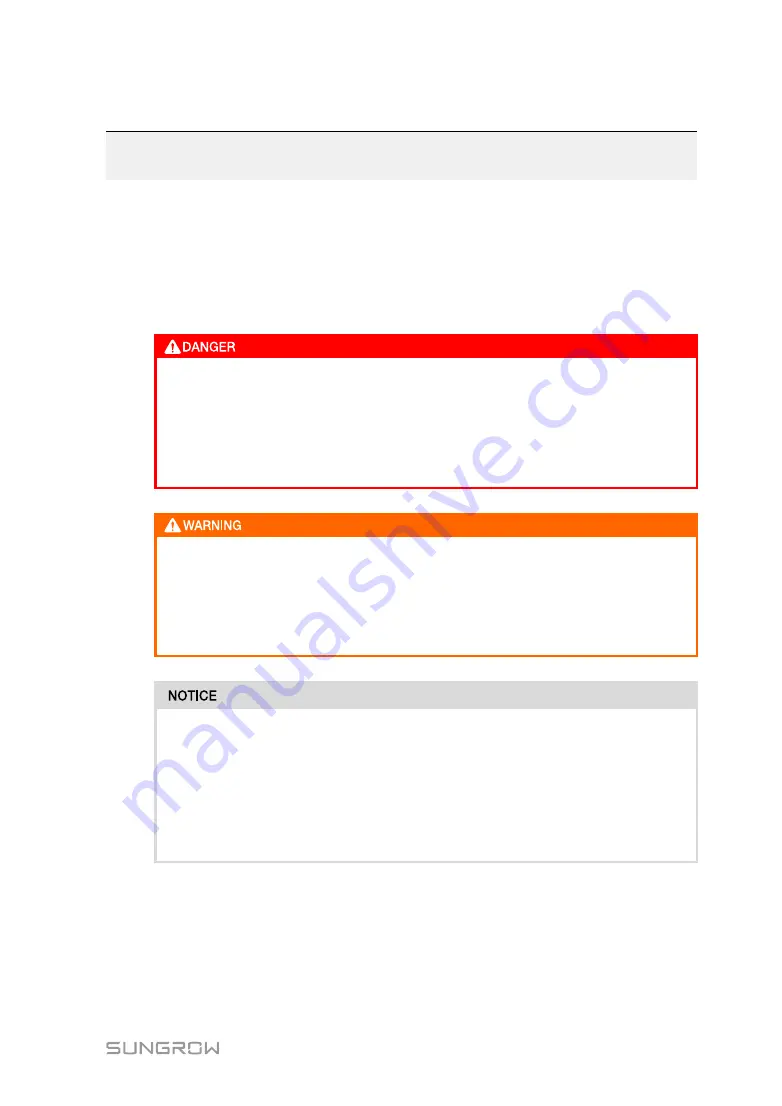 Sungrow SG250HX User Manual Download Page 35