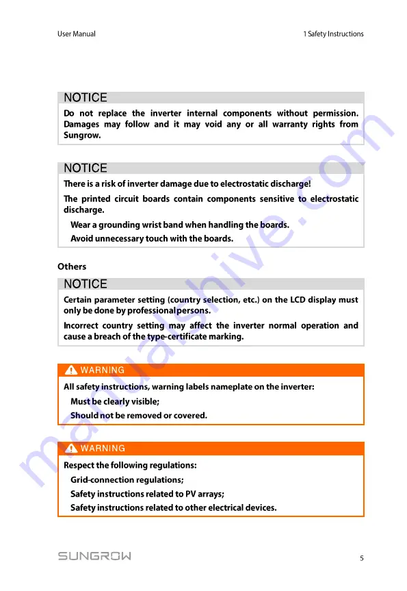 Sungrow SG80KTL User Manual Download Page 13