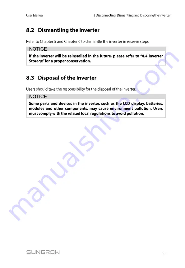 Sungrow SG80KTL User Manual Download Page 63