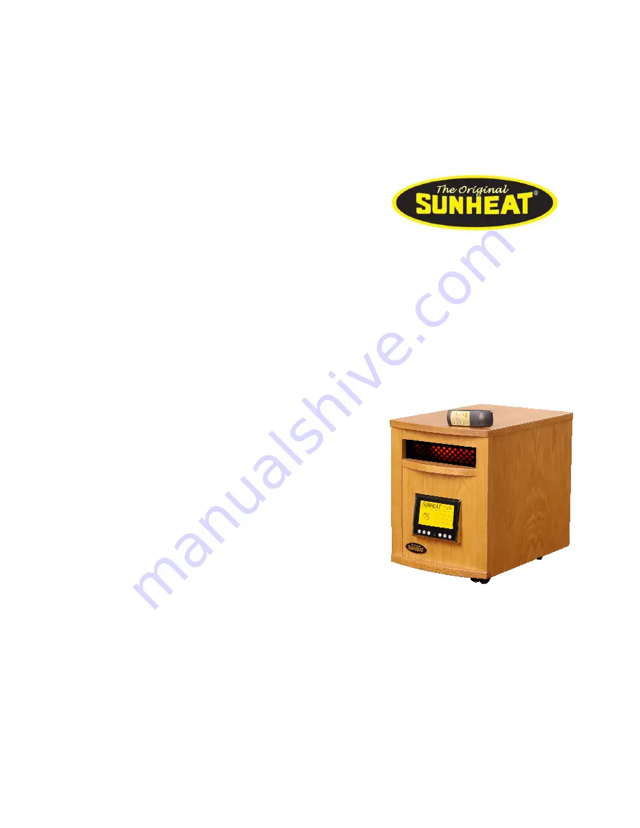 Sunheat 1500-RC Скачать руководство пользователя страница 1