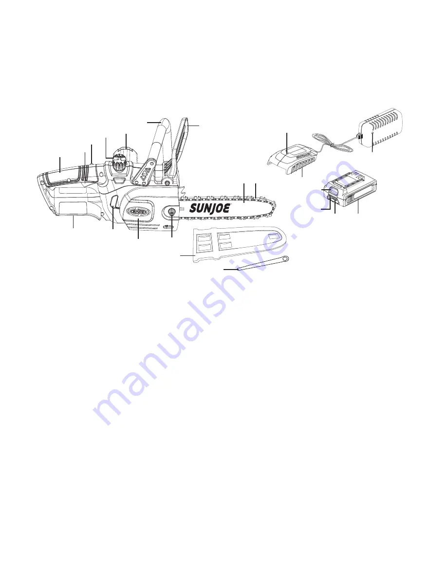 sunjoe 20ViONLTE-CS10 Operator'S Manual Download Page 7