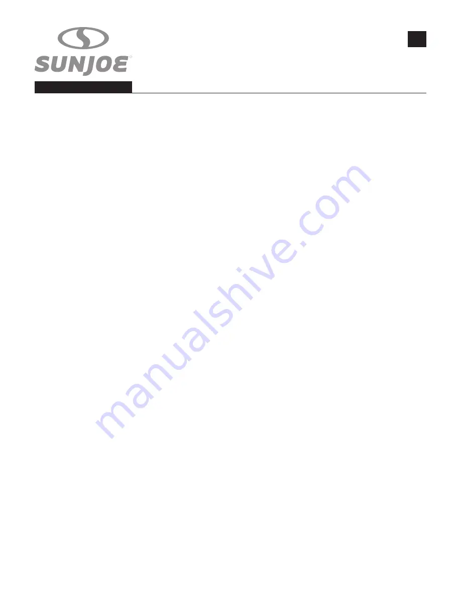 sunjoe SBJ605E Operator'S Manual Download Page 17