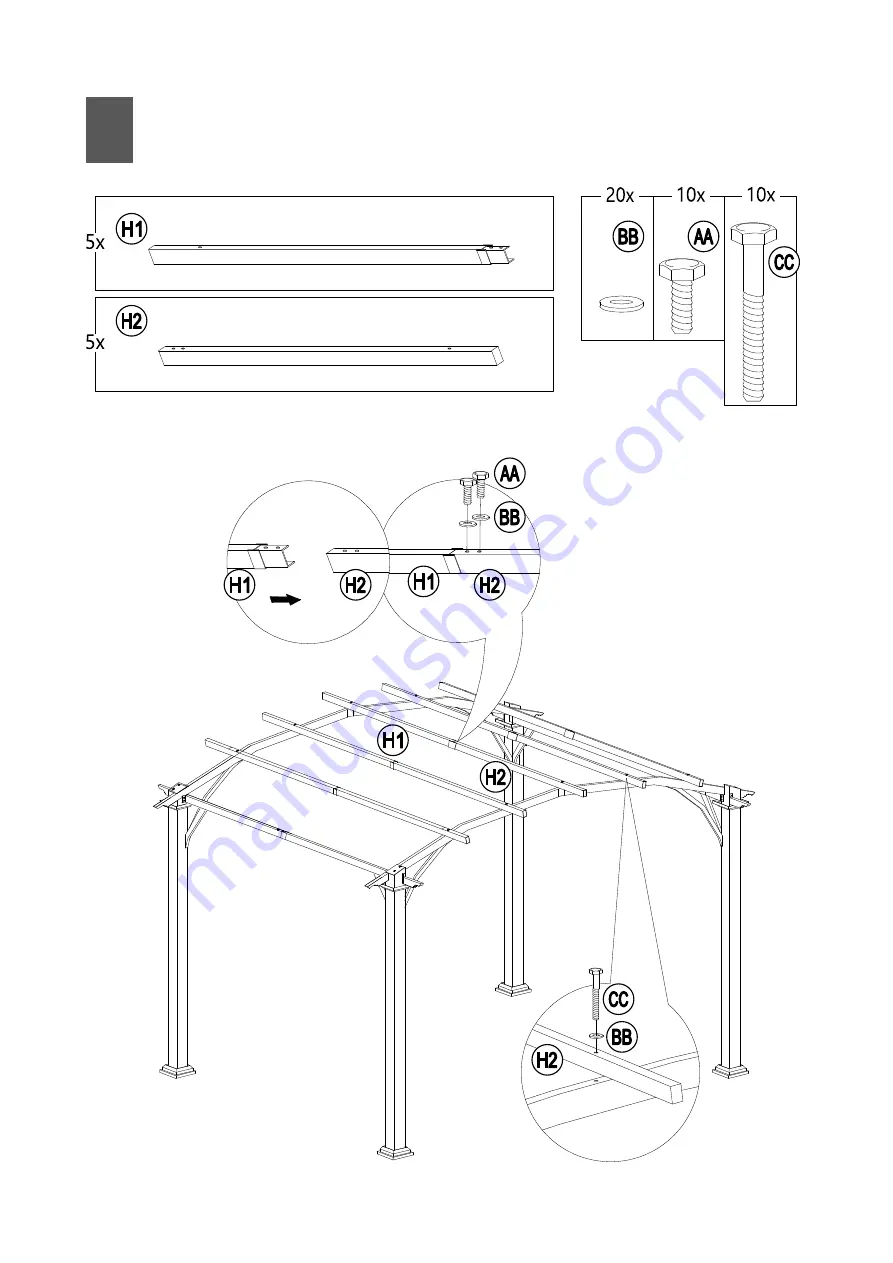 Sunjoy 041226176469 Assembly Instructions Manual Download Page 14