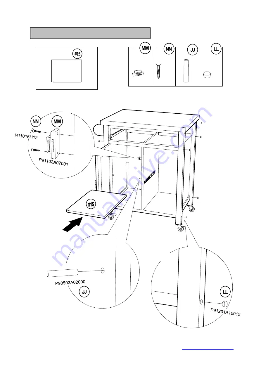 Sunjoy 1203060003-N Assembly Instruction Manual Download Page 22