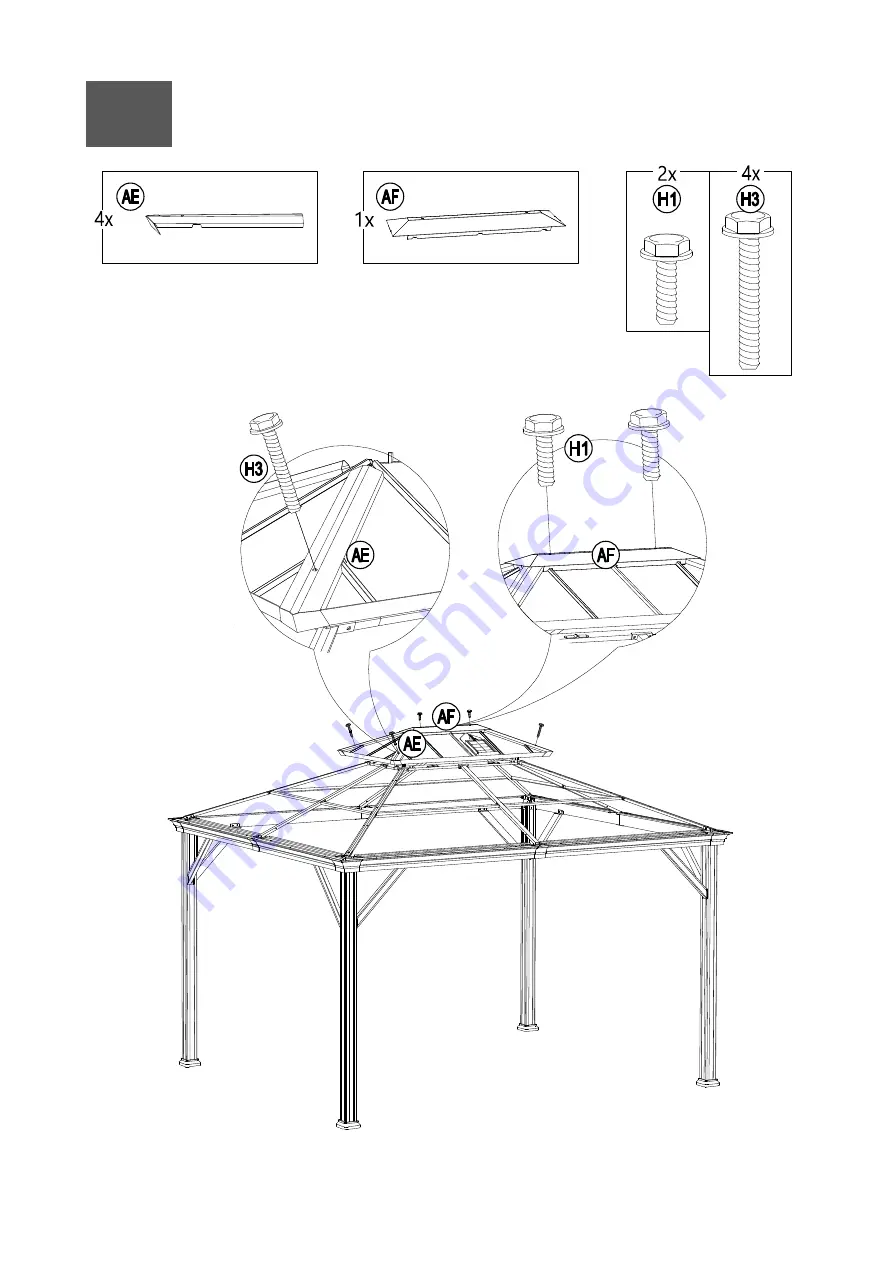 Sunjoy A102012111 Assembly Instruction Manual Download Page 30