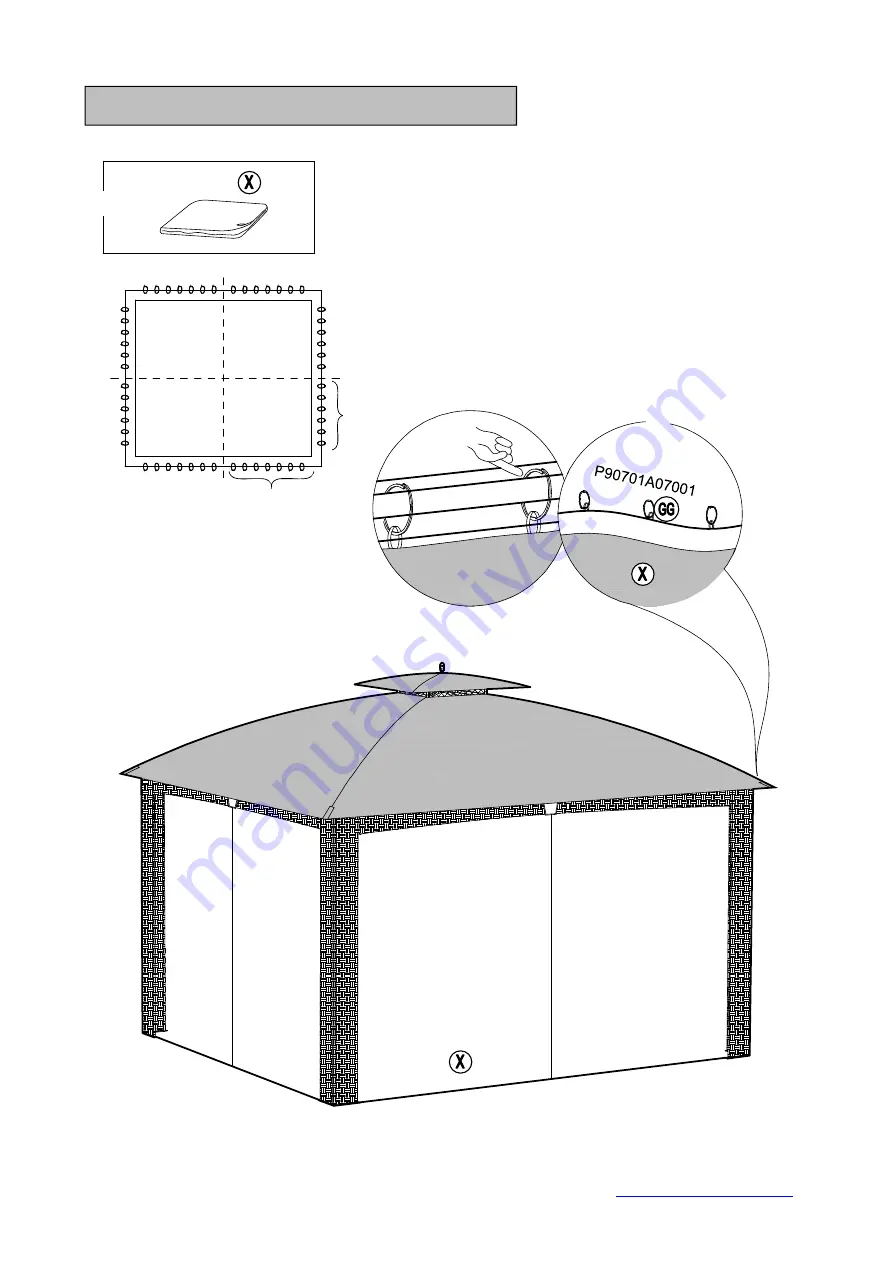 Sunjoy AUGUSTA WICKER GAZEBO L-GZ1190PST Скачать руководство пользователя страница 25