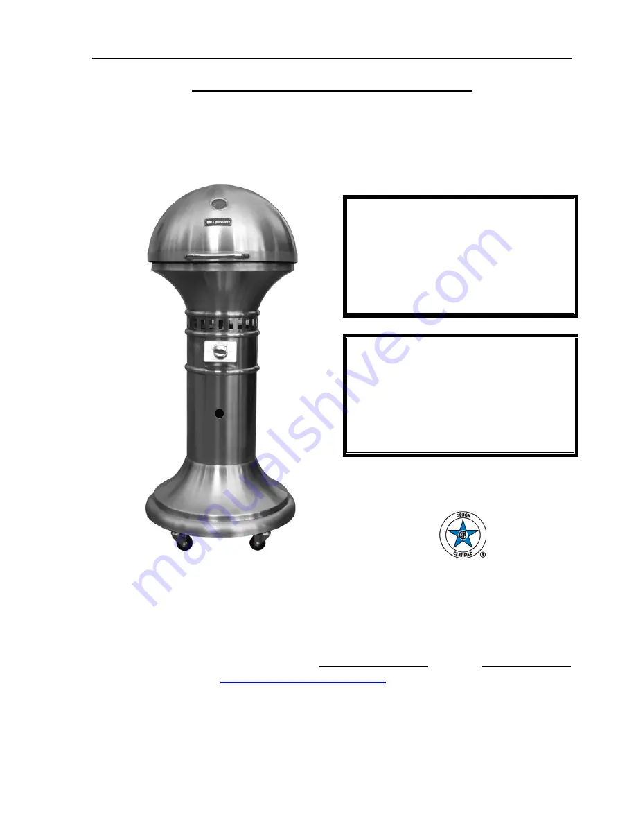 Sunjoy G-BQ010PSS Owner'S Manual Download Page 1