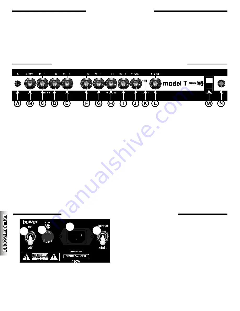 Sunn 021-3303 Instruction Manual Download Page 20