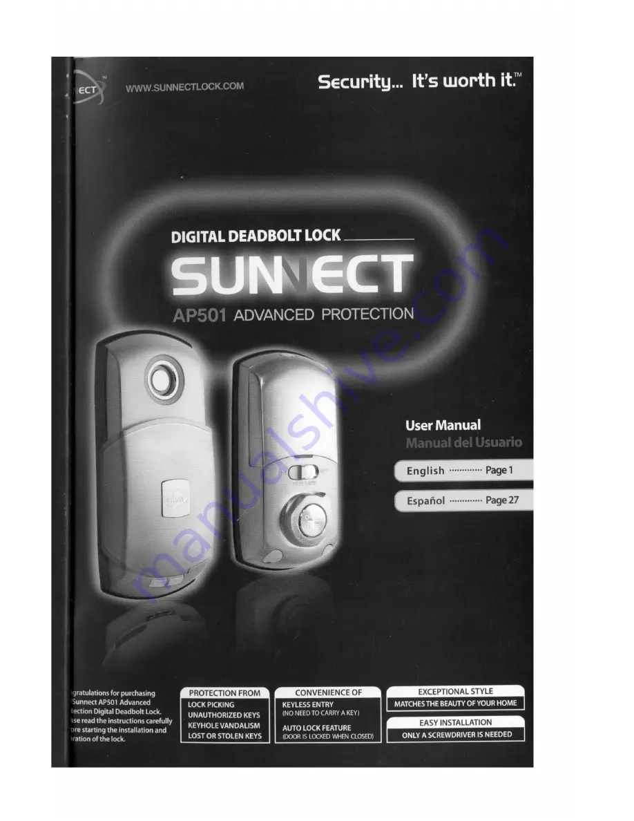 Sunnect AP501 User Manual Download Page 1